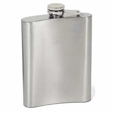 Heupfles/drank zakfles 200 ml van rvs