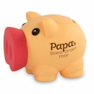 Vaderdag/verjaardag spaarvarken spaarpot papas stoere dingen potje