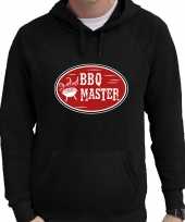 Bbq master cadeau hoodie zwart voor heren