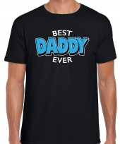 Best daddy ever vaderdag cadeau t shirt beste vader ooit kado shirt zwart voor heren