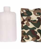 Drank flacon camouflage tasje 350 ml