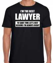 I m the best lawyer t shirt zwart heren de beste advocaat cadeau